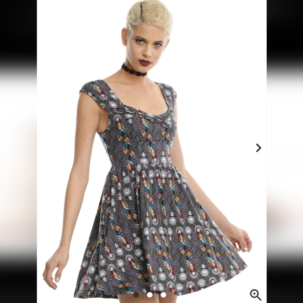 Hot Topic Disney Nightmare Before Christmas-Stained Glass Dress Medium